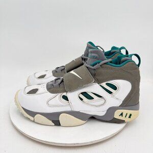 Nike Air Diamond Turf 2 Men Size 11.5 487658-003 Grey Green White Training Shoes